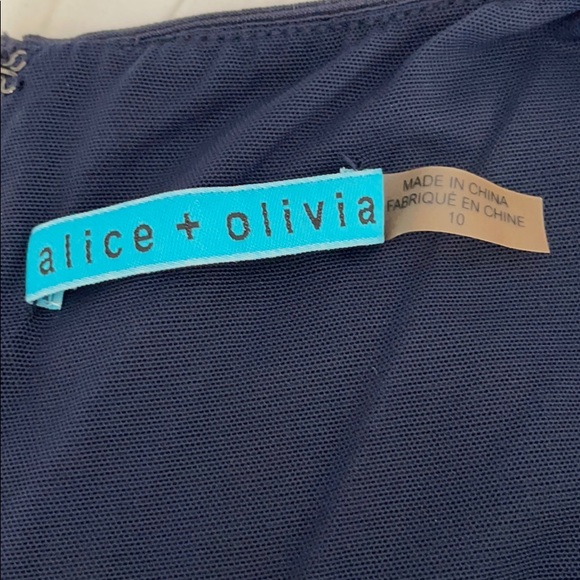 🔥EUC🔥 Alice + Olivia Monah A-Line Navy mini Dress 10 - Picture 8 of 12